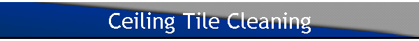 Ceiling Tile Cleaning