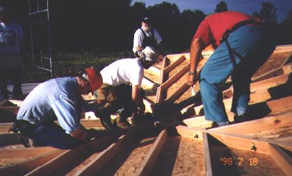 Building the pentagon Panels